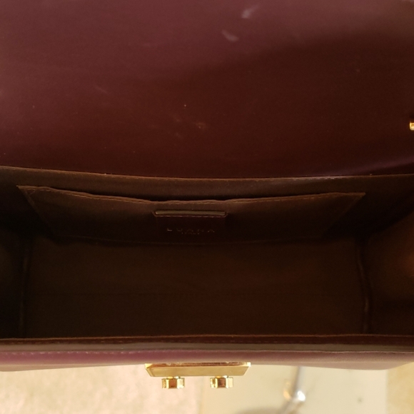 Luana Italy Eggplant color leather bag - Picture 5 of 8